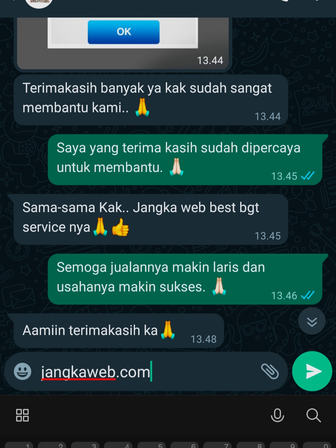 Testimoni Jangka Web